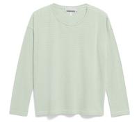 ARMEDANGELS Damen Longsleeve aus Bio-Baumwolle XIANAA Stripes Loose Fit Oatmilk-Foam S