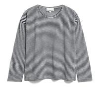 ARMEDANGELS - Women's Xianaa Lovely Stripes - Longsleeve, Gr. XL, grau (Black/Oatmilk)