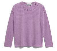 ARMEDANGELS - Women's Xianaa Lovely Stripes - Longsleeve, Gr. XS, rosa (Oatmilk/Orchid)