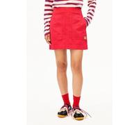 WORKWEAR CANVAS MINI-ROCK | 100% Bio-Baumwolle - rot (XS)