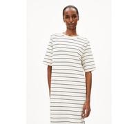ARMEDANGELS XELINAA FINE STRIPE MIDI DRESS - Damen Heavyweight Jerseykleid aus recyceltem Baumwoll Mix undyed-black M
