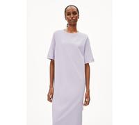XELINAA JERSEY MIDI DRESS | Heavyweight Jerseykleid aus recyceltem Baumwoll Mix - lila (L)