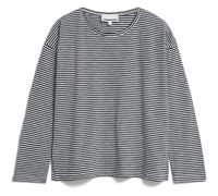 ARMEDANGELS Damen Longsleeve XIANAA Stripes aus Bio-Baumwolle Loose Fit Black-Oatmilk XS