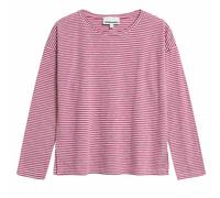 ARMEDANGELS Xianaa Lovely Stripes Langarmshirt Damen XS crushed berry-oatmilk