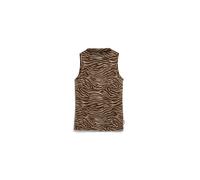 Armedangels - ZEBRA PRINT BOAT NECK TOP sandstone - Gr. - M