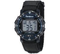 Armitron Sport Men's Digital Chronograph Nylon Strap Watch, 40/8291 Black/Navy Blue