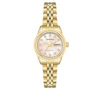 Armitron Women's Genuine Crystal Accented Day/Date Function Bracelet Watch, 75/2475 Gold