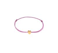 Armkette ELLI "Armband Herz Liebe Textilband Trend 925 Silber" Gr. 160, gold, Armbänder, Damen, Silber 925 (Sterlingsilber), Armkette (27683268-160) gold