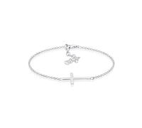 Armkette ELLI "Armband Kreuz Horizontal Schlicht 925 Silber" Gr. 180, silber, Armbänder, Damen, 180, Silber 925 (Sterlingsilber), Armkette (56584235-180) silber