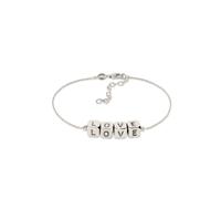 Armkette ELLI "Armband Love Lettering 925 Sterling Silber" Gr. 16, silber, Armbänder, Damen, Silber 925 (Sterlingsilber), Armkette (37227155-16) silber