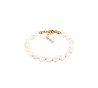 Armkette ELLI "Armband Muschel Herzen Kette Silberfarben" Gr. 170, gold, Armbänder, Damen, Messing, Armkette (82936428-170) gold