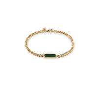 Armkette KUZZOI "Armband Emaille 925 Sterling Silber" Gr. 19, gold, Armbänder, Herren, Silber 925 (Sterlingsilber), Armkette (89558001-19) gold