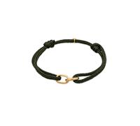 KUZZOI Oval Glieder Nylon 925 Sterling Silber Olive Herren