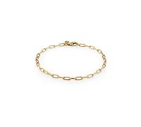 Armkette KUZZOI "Armband Gliederkette Oval 925 Sterling Silber" Gr. 21, gold, Armbänder, Herren, 21, Silber 925 (Sterlingsilber), Armkette (64900157-21) gold