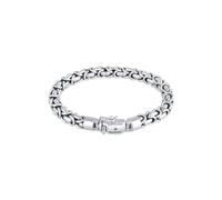 Kuzzoi Herrenarmband 925 Silber Armband massiv, Buddha Design, Armband für den Mann mit Schmuck Box, 7 mm, Länge 19-23 cm (19)