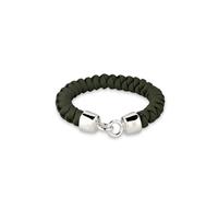 Armkette KUZZOI "Armband ohne Stein 925 Sterling Silber Herren" Gr. 19, grün, Armbänder, Herren, Silber 925 (Sterlingsilber), Armkette (82663365-19) grün
