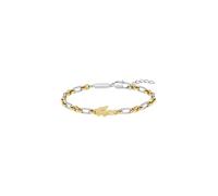 Armkette LACOSTE "ARTHOR", edelstahlfarben, gelbgoldfarben, Armbänder, Damen, 19cm, Edelstahl, Armkette (15865420-0) edelstahlfarben, gelbgoldfarben