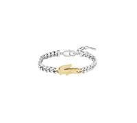 Armkette LACOSTE "ARTHOR", silber (edelstahlfarben, gelbgoldfarben), Armbänder, Damen, 21,5cm, Edelstahl, Armkette (97191736-0) edelstahlfarben, gelbgoldfarben