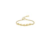 Armkette LACOSTE "CROCODILE", gold (gelbgoldfarben), Armbänder, Damen, 19cm, ohne Stein, Edelstahl, Armkette, wahlweise mit oder ohne Stein (69490804-0) gelbgoldfarben