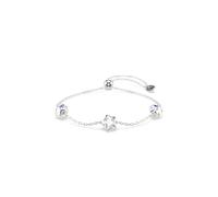 Armkette SWAROVSKI "Schmuck Geschenk CHROMA Armband", silber (metallfarben, kristallweiß, kristallweiß), Armbänder, Damen, Metall, Armkette, mit Swarovski Kristall (13788962-0) metallfarben, kristallw