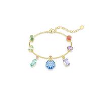 Armkette SWAROVSKI "Schmuck Geschenk Gema Armband", gelbgoldfarben, grün, blau, lila, rot, grün, blau, lila, rot, Armbänder, Damen, Metall, Armkette, mit Swarovski Kristall (60866257-0) gelbgoldfarben