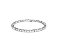 Swarovski Matrix Tennis, Rundschliff, Weiß, Rhodiniert