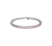 Armkette SWAROVSKI "Schmuck Geschenk Matrix Armband" Gr. XL, rosa (metallfarben, rosa, rosa), Armbänder, Damen, XL, Metall, Armkette, mit Swarovski Kristall (51456519-XL) metallfarben, rosa, rosa