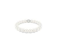 Armkette SWAROVSKI "Schmuck Geschenk Matrix Armband", metallfarben, weiß, kristallweiß, weiß, kristallweiß, Armbänder, Damen, Metall Perlen, Metall, Perlen, Armkette, mit Swarovski Kristall - mit Swar