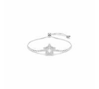 Armkette SWAROVSKI "Schmuck Geschenk SUBLIMA Armband", silber (metallfarben, kristallweiß, kristallweiß), Armbänder, Damen, Metall, Armkette, mit Swarovski Kristall, Zirkonia (synth.) (45955131-0) met