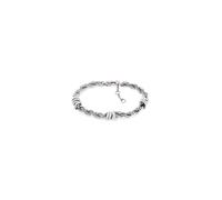 Armkette TOMMY HILFIGER "CHARMS", silber (edelstahlfarben, rot, weiß, blau), Armbänder, Damen, 19cm, Edelstahl, Armkette, Emaille (48284109-0) edelstahlfarben, rot, weiß, blau