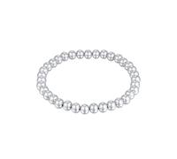 Armketten Set ELLI "Armband Kugel Perlen Messing Silberfarben" Gr. 170, silber, Armbänder, Damen, Messing (83060939-170) silber