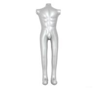 Armlose aufblasbare männliche Schaufensterpuppe 150 cm Höhe für Einzelhandel Kleidung Display einschließlich Tops Hosen und Mode-Accessoires