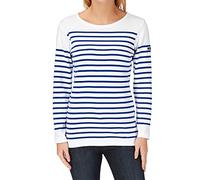 Damen Matrosenshirt Amiral Armor Lux Weiß Sternblau Blau 46