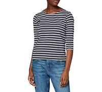 Armor Lux Damen Cap Coz T-Shirt, Mehrfarbig (Rich Navy/Blanc Bi8), XX-Large (Herstellergröße: 5)