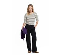 Armor Lux Damen Im Marine-stil Aus Fester Baumwolle T-Shirt, Mehrfarbig (Nature/Rich Navy Bi7), M EU