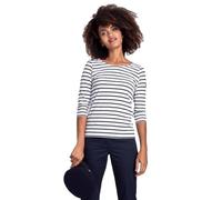 Armor Lux Damen Langarmshirt 6225, Gr. 34 (Herstellergröße: 0- XS), Weiß (Bi9 Blanc/Rich Navy)