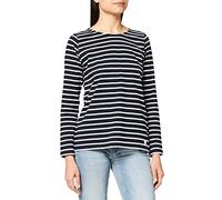 Armor Lux Damen Marine-Stil Plozevet aus Leichter Baumwolle T-Shirt, Mehrfarbig (Rich Navy/Blanc Bi8), XX-Large (Herstellergröße: 5)