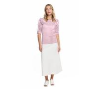 Armor Lux Damen Mariniã¨re "Cancale" Femme T-Shirt, Weiß (Blanc/Braise 320), 4 EU