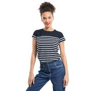 Armor Lux Damen Marinière tel Héritage Femme T-Shirt, Mehrfarbig (Bi8 Rich Navy/Blanc Bi8), 42 (Herstellergröße: 4)