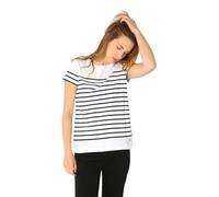 Armor Lux Damen Marinière tel Héritage Femme T-Shirt, Mehrfarbig (Bi9 Blanc/Rich Navy Bi9), 38 (Herstellergröße: 2)