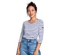 Armor Lux Damen Matrosenshirt mit 3/4-Ärmeln aus leichte Baumwolle T-Shirt, Mehrfarbig (Blanc/Etoile Dw5), XXX-Large (Herstellergröße: 6)