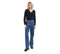 Armor-lux Damen Mit V-Ausschnitt Locminé Aus Wolle Und Acryl Pullover, Rich Navy, 50 EU