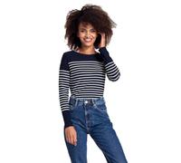 Armor Lux Damen Shirt im Marine-Stil Arzal aus Leichter Baumwolle Pullover, Rich Navy/Weiß, 46