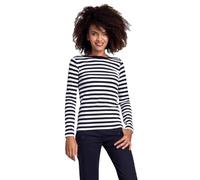 Armor Lux Damen Shirt im Marine-Stil Erquy aus Baumwolle und Elasthan Pullover, Rich Navy/Weiß, 48