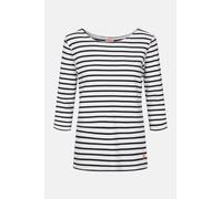 Armor Lux Damen Streifenshirt Guérande 3/4-Arm Weiß Blau Weiß Blau 38