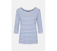 Armor Lux Damen Streifenshirt Guérande 3/4-Arm Weiß Sternblau Weiß Sternblau 38