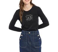 Armor Lux Damen T-Shirt, Black Series Moon Flower, XXL
