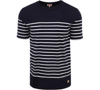 Armor-Lux Etel T-Shirt Streifen Navy - Größe M Dunkelblau M