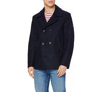 Armor Lux Herren Caban Bicolore Fort Cigogne Homme Mantel, Blau (Schiff/Aluminium), 48