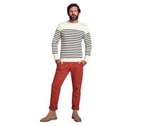 Armor Lux Herren Pull Marin Molene Héritage Homme Pullover, Mehrfarbig (395 Natur/Navi 395 Natur/Schiff), Large